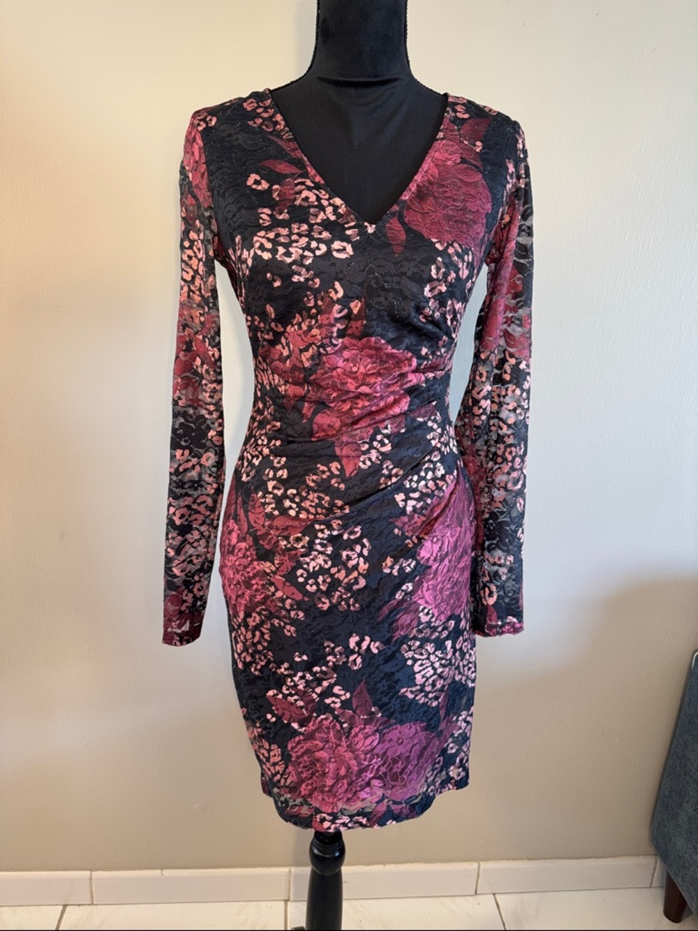 Guess Print Lace Dress